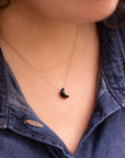 Limited Edition Black Onyx Moon Necklace for You Are Magic