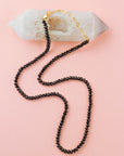 Black Onyx Journey Fully Beaded Necklace for Stress Relief