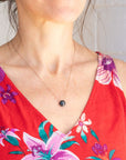 Black Tourmaline Beam Necklace for I Believe in You