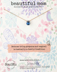Blooming Blue Mystic Crystal Necklace for Beautiful Mom