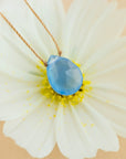 Blue Chalcedony Luxe Necklace for Daughter