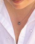 Dog Mom Necklace with Dalmatian Jasper