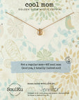 Golden Glow Mystic Crystal Necklace for Cool Mom