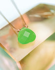 Jade Green Crystal Soul Shine Necklace for Embrace the Journey