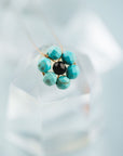 Limited Edition Howlite and Blue Goldstone Flower Necklace for Divine Calm