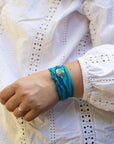 Limited Edition Labradorite and Silk Bracelet for Untamed