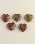 Leopard Skin Jasper Mini Heart for Stability