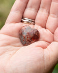 Leopard Skin Jasper Mini Heart for Stability