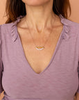 Pearl Gold Bar Necklace for GODDESS