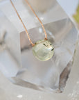 Prehnite Quartz Beam Necklace for I Believe in You