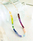 Limited Edition Rainbow Gemstone Necklace for Eternal Radiance