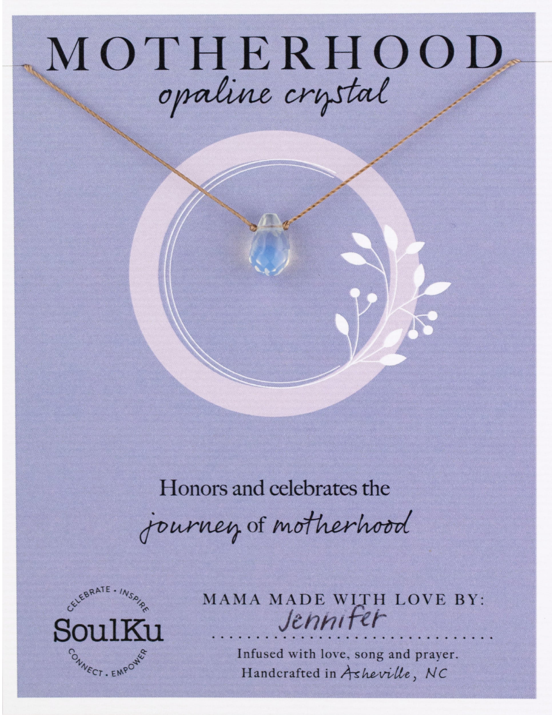 Opaline Crystal Soul Shine Necklace for Motherhood – SoulKu