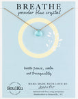 Powder Blue Crystal Soul Shine Necklace for Breathe