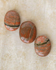 Unakite Palm Stone for Balance