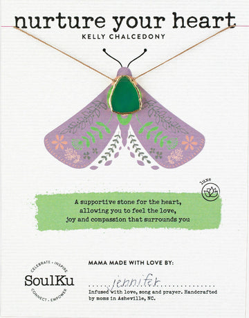 Kelly Chalcedony Alchemy Necklace for Nurture Your Heart