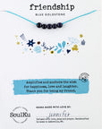 Blue Goldstone Big Wishes Necklace for Friendship