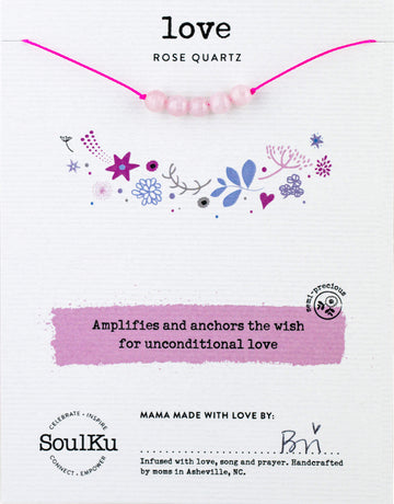 Rose Quartz Big Wishes Necklace for Love