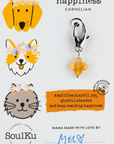 Carnelian Lucky Pet Charm for Happiness