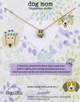 Dog Mom Necklace with Dalmatian Jasper