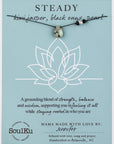 Limited Edition Kiwi Jasper, Black Onyx, and Pearl Necklace for Steady