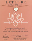 Limited Edition Mother of Pearl Leaf Necklace for Let it Be