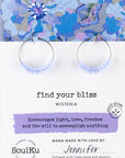 Wisteria Czech Glass Hoop Earrings for Find Your Bliss
