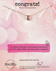 Limited Edition Mystic Peach Moonstone Necklace for Congrats