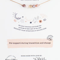 Botswana Agate Intention Necklace for Change