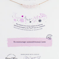 Rose Quartz Intention Necklace for Love