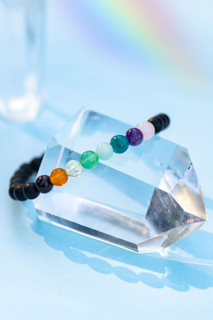 SoulKu - Pride Rainbow Gemstone Bracelet - Large