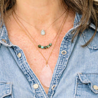 Rose Quartz Touchstone Necklace for Love
