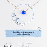 Azure Blue Crystal Soul Shine Necklace for Inspiration