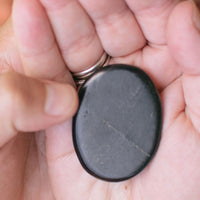 Shungite Palm Stone for Protection