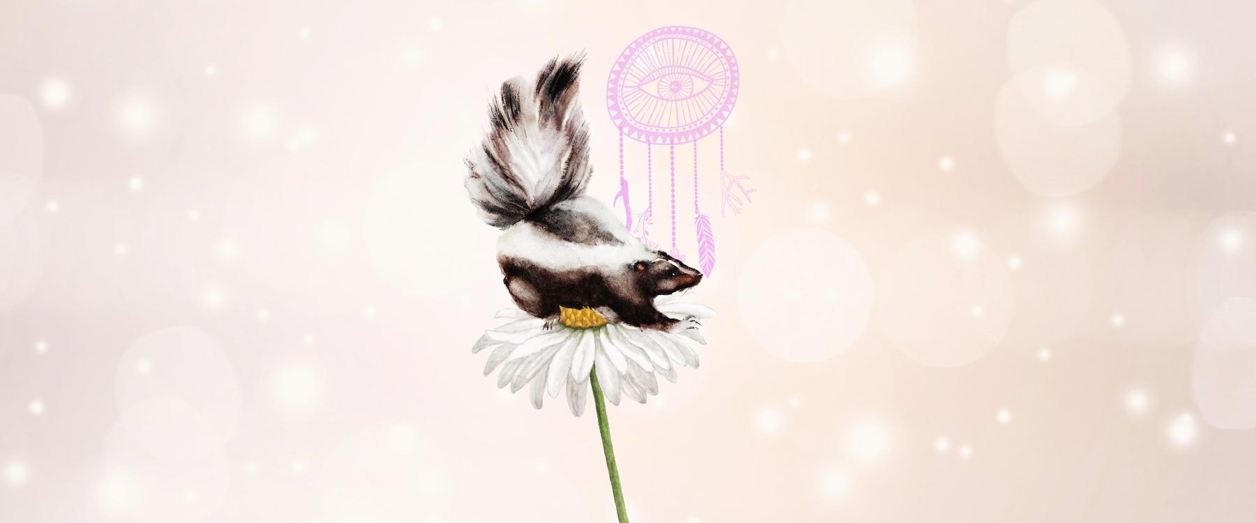 Skunk Animal Medicine & Supportive Crystals