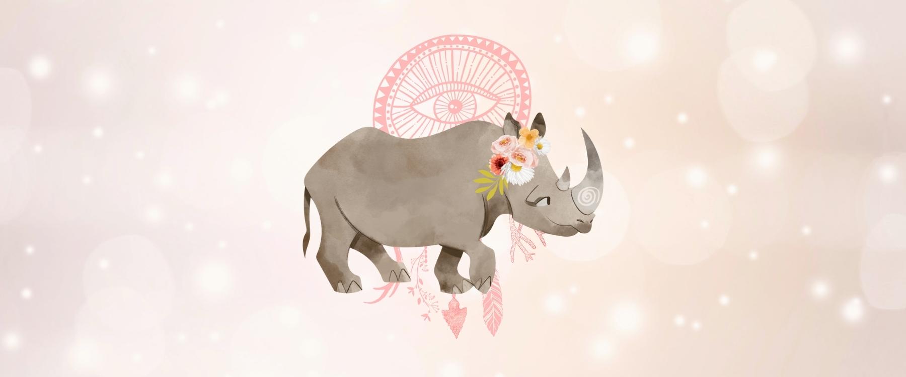 Rhinoceros Animal Medicine & Supportive Crystals