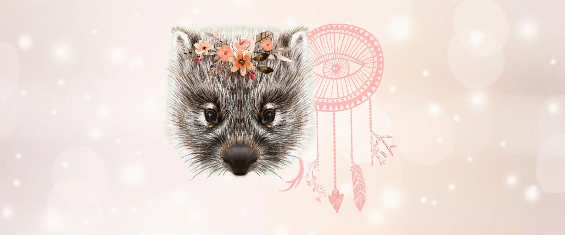 Wombat Animal Medicine & Supportive Crystals