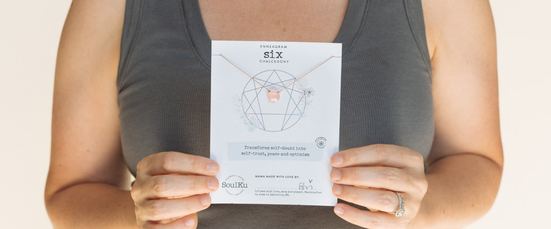 Pink Chalcedony & Supporting Enneagram Type 6