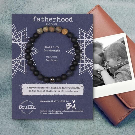 Rhyolite Men's Bracelet for Fatherhood