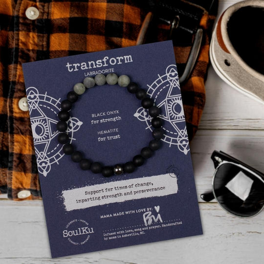 Limited Edition Labradorite Men's Bracelet for Transform