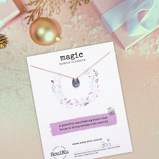 Purple Fluorite Luxe Necklace for Magic