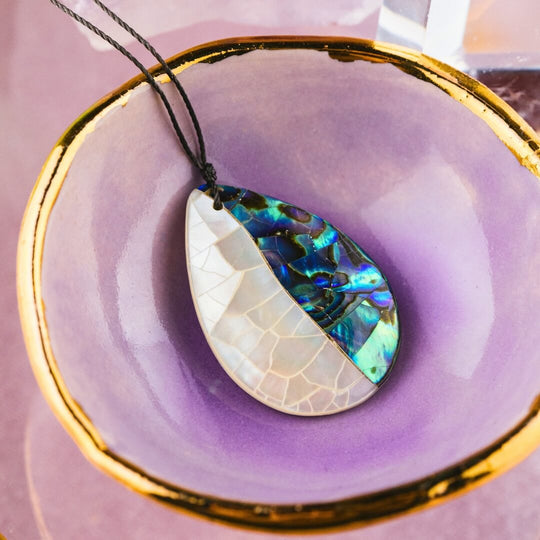 Limited Edition Mother of Pearl & Abalone necklace for Fantastic mom