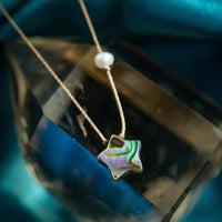 Limited Edition Abalone Shoot for the Stars Necklace