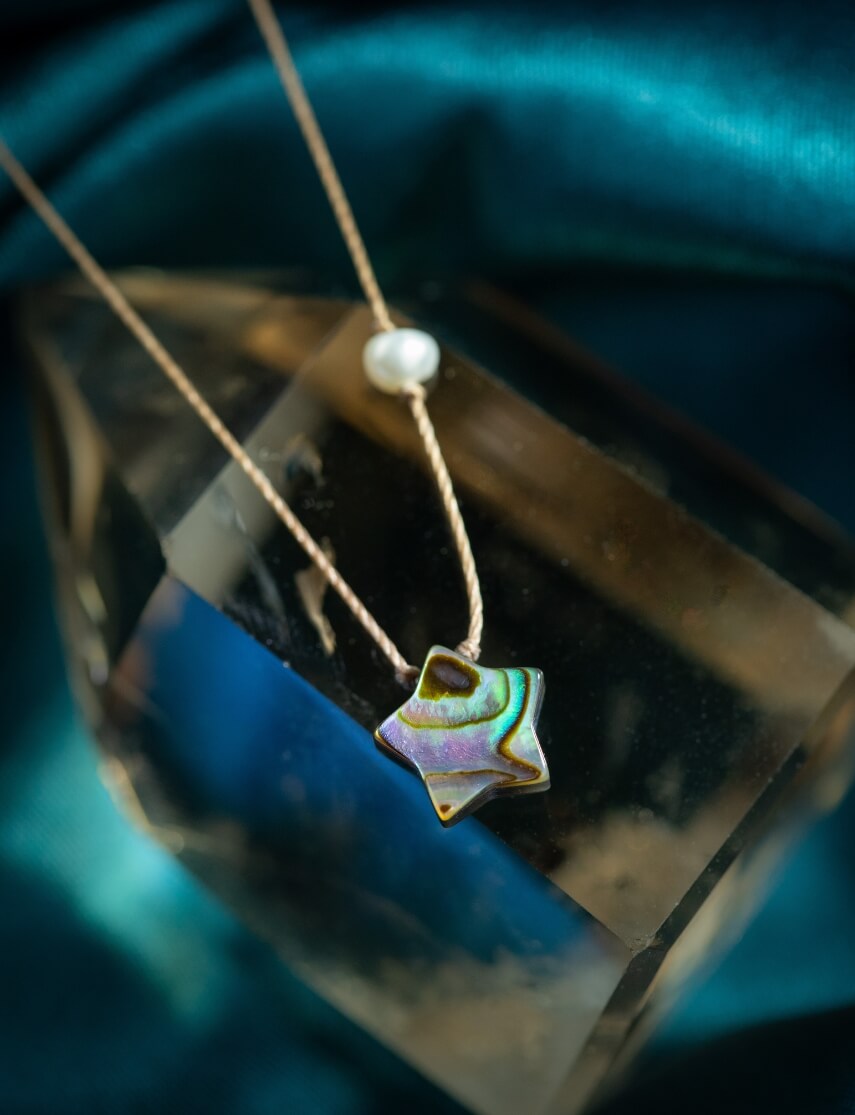 Limited Edition Abalone Shoot for the Stars Necklace