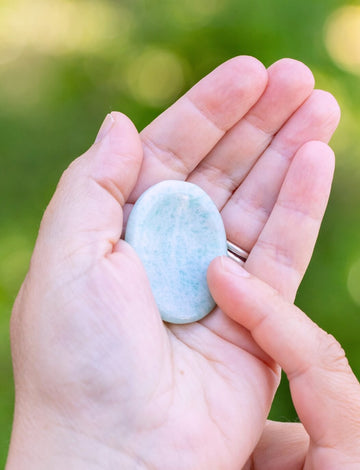 Amazonite Relief Stone for Courage