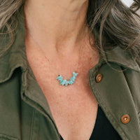 Amazonite Seed Necklace for Courage