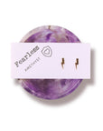 Amethyst Bowl & Gold Lightning Bolt Studs Fearless Set