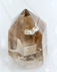 White Topaz April Birthstone Necklace