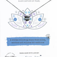 Limited Edition Black Cat Mother of Pearl Necklace for Keep Calm & Purrr On