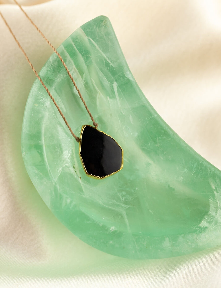 Black Onyx Alchemy Necklace for Stress Relief