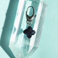 Black Onyx Lucky Pet Charm for Stress Relief